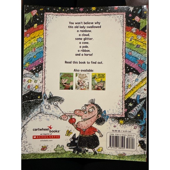 There Was An Old Lady Who Swallowed A Rainbow Paperback By Lucille Colandro 2025 - Picture 3 of 9